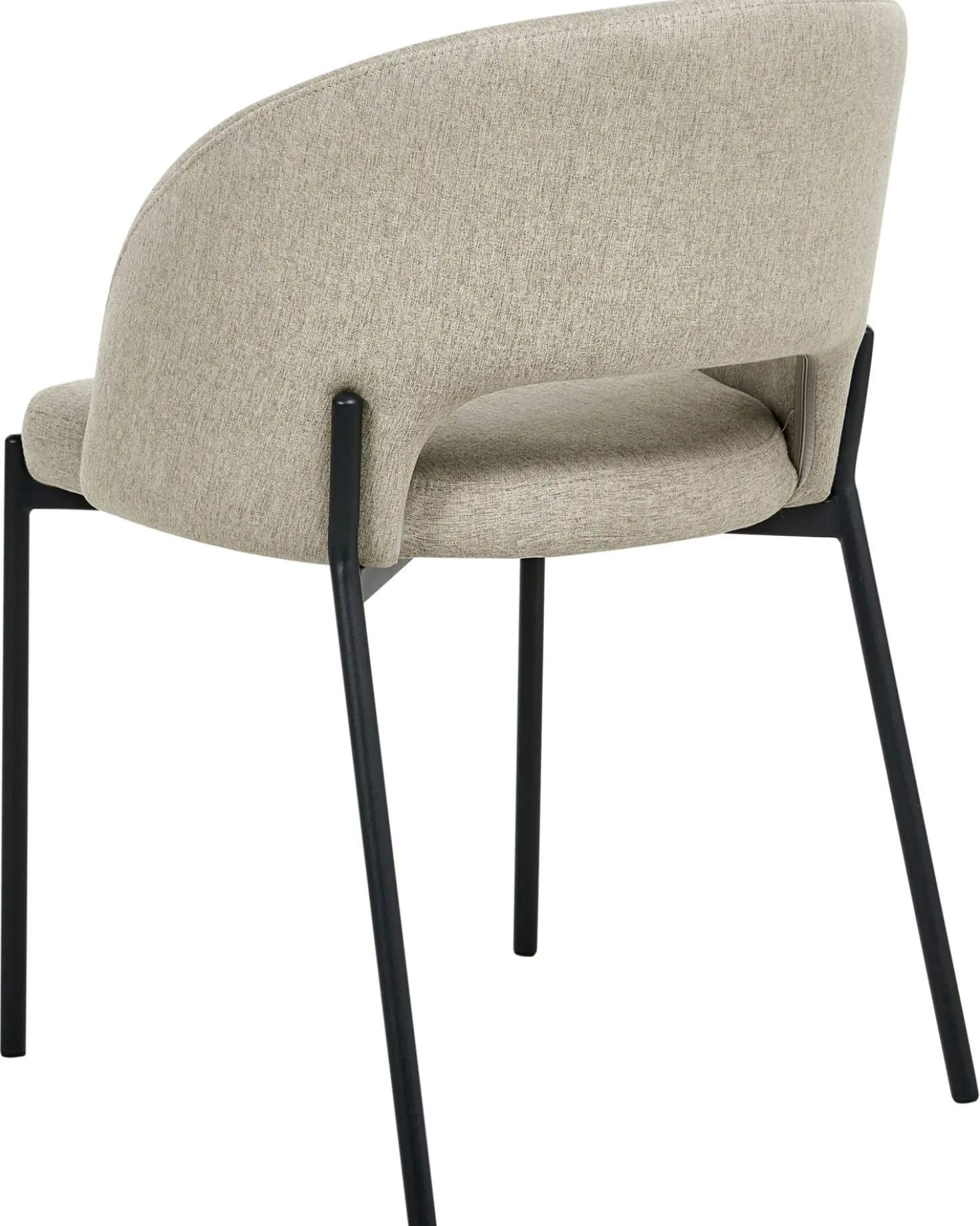 Set di 2 sedie da pranzo PENNY Tessuto Beige sabbia