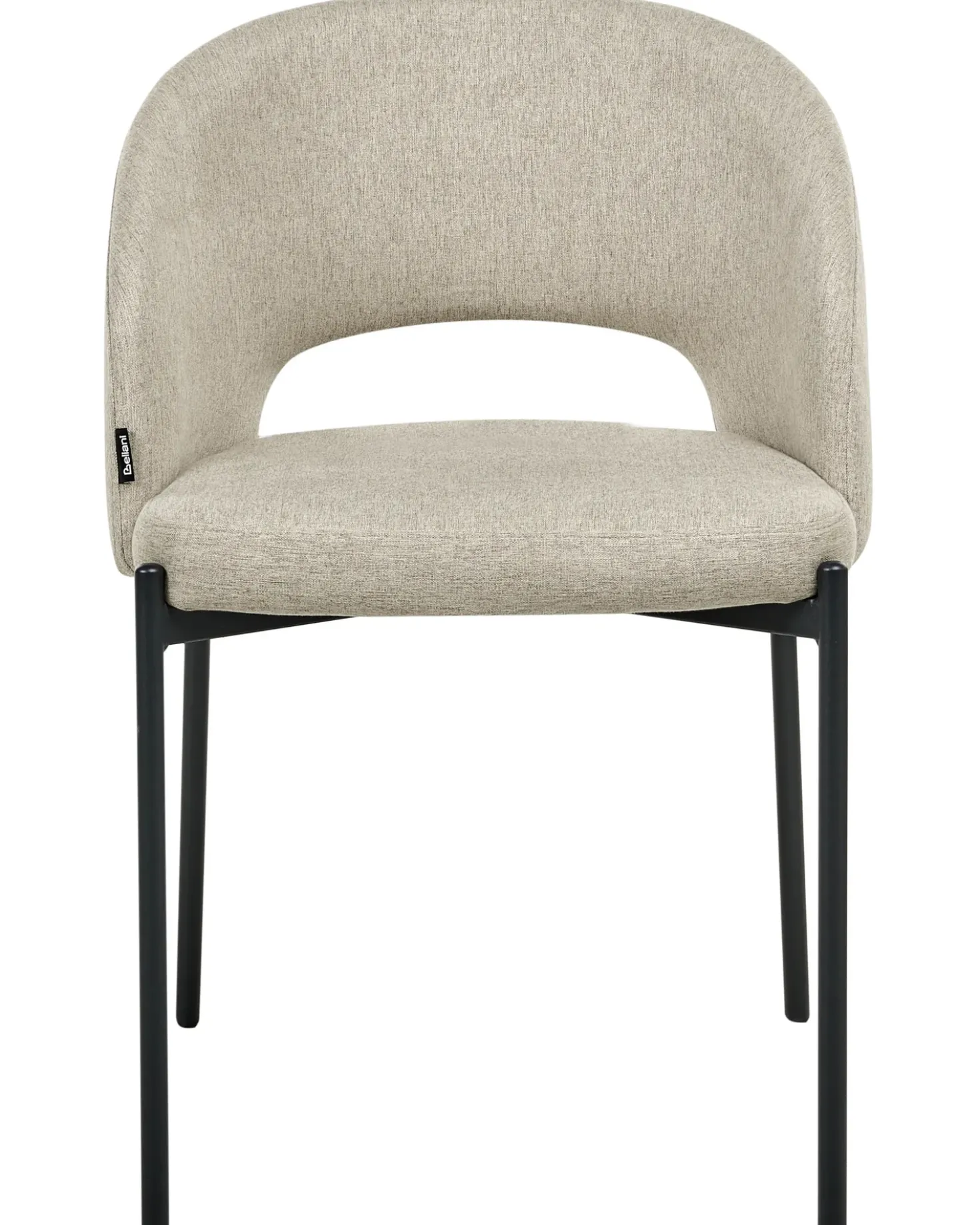 Set di 2 sedie da pranzo PENNY Tessuto Beige sabbia