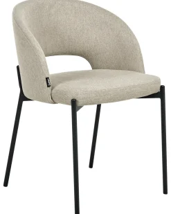 Set di 2 sedie da pranzo PENNY Tessuto Beige sabbia