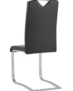 Set di 2 sedie da pranzo PICKNES Pelle sintetica Nero