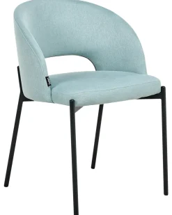Set di 2 sedie da pranzo PENNY Tessuto Azzurro