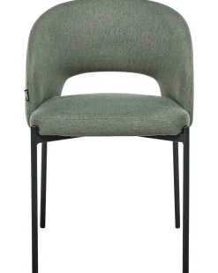 Set di 2 sedie da pranzo PENNY Tessuto Verde scuro