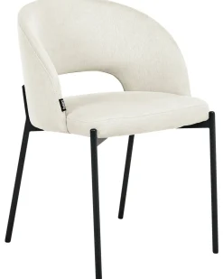 Set di 2 sedie da pranzo PENNY Tessuto Beige chiaro
