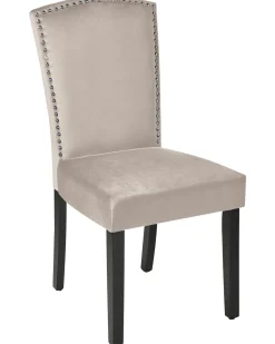 Set di 2 sedie da pranzo PISECO Velluto Grigio