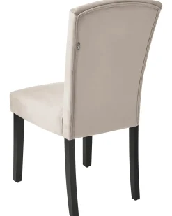 Set di 2 sedie da pranzo PISECO Velluto Grigio