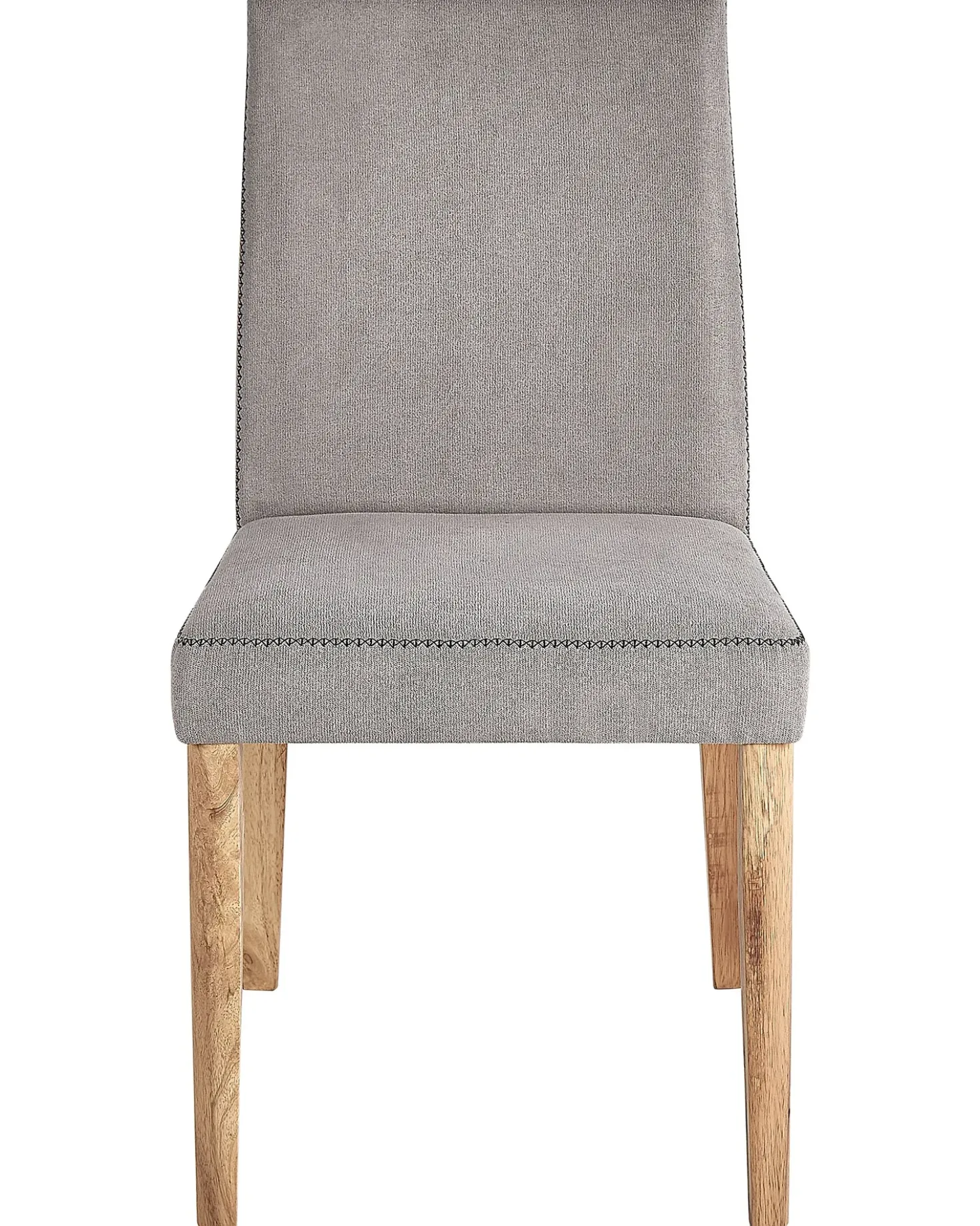 Set di 2 sedie da pranzo PHOLA Tessuto Grigio