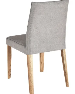Set di 2 sedie da pranzo PHOLA Tessuto Grigio