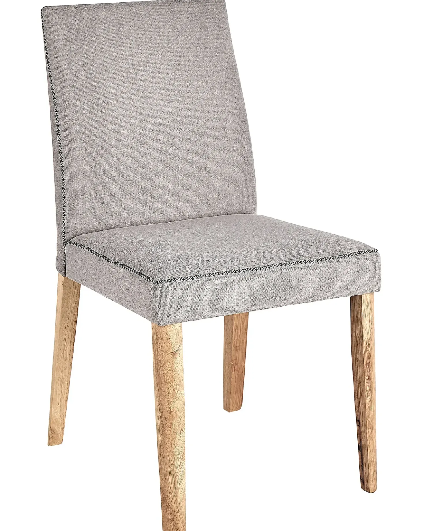 Set di 2 sedie da pranzo PHOLA Tessuto Grigio