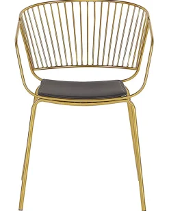 Set di 2 sedie da pranzo RIGBY Metallo Oro