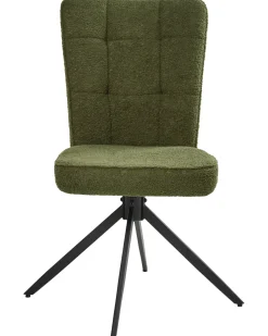 Set di 2 sedie da pranzo RYAN Bouclé Verde