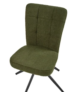 Set di 2 sedie da pranzo RYAN Bouclé Verde