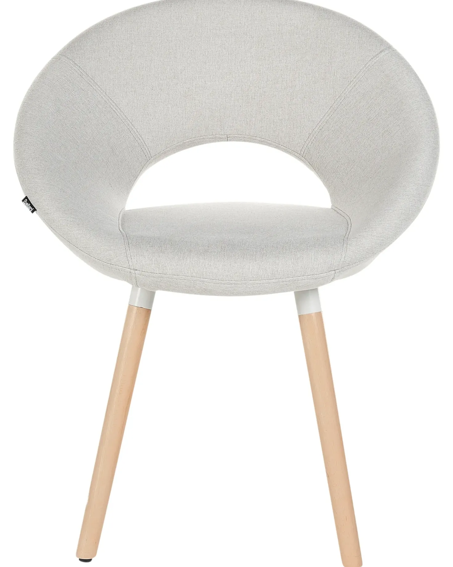 Set di 2 sedie da pranzo ROSLYN Tessuto Grigio chiaro