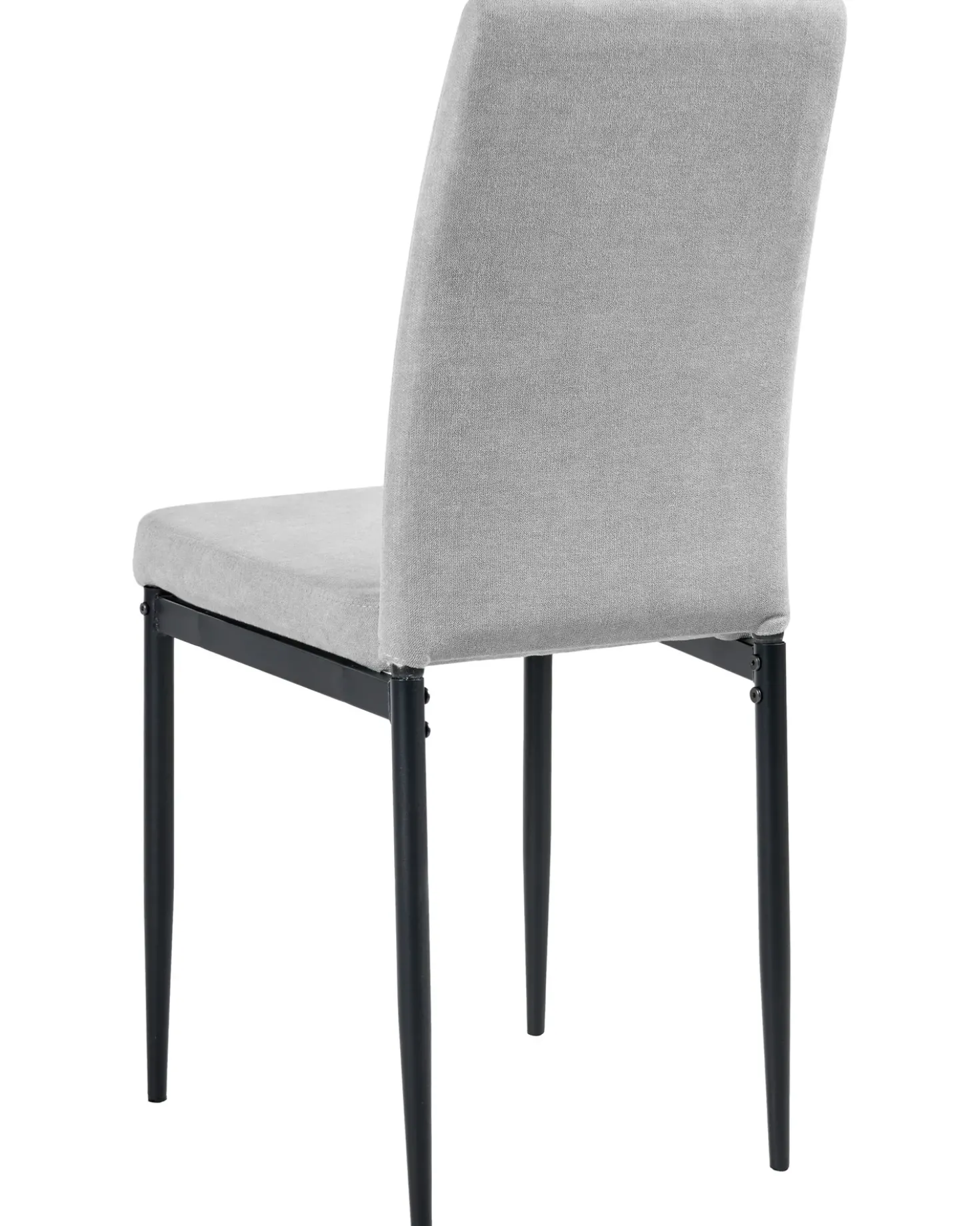 Set di 4 sedie da pranzo RINER Tessuto Grigio