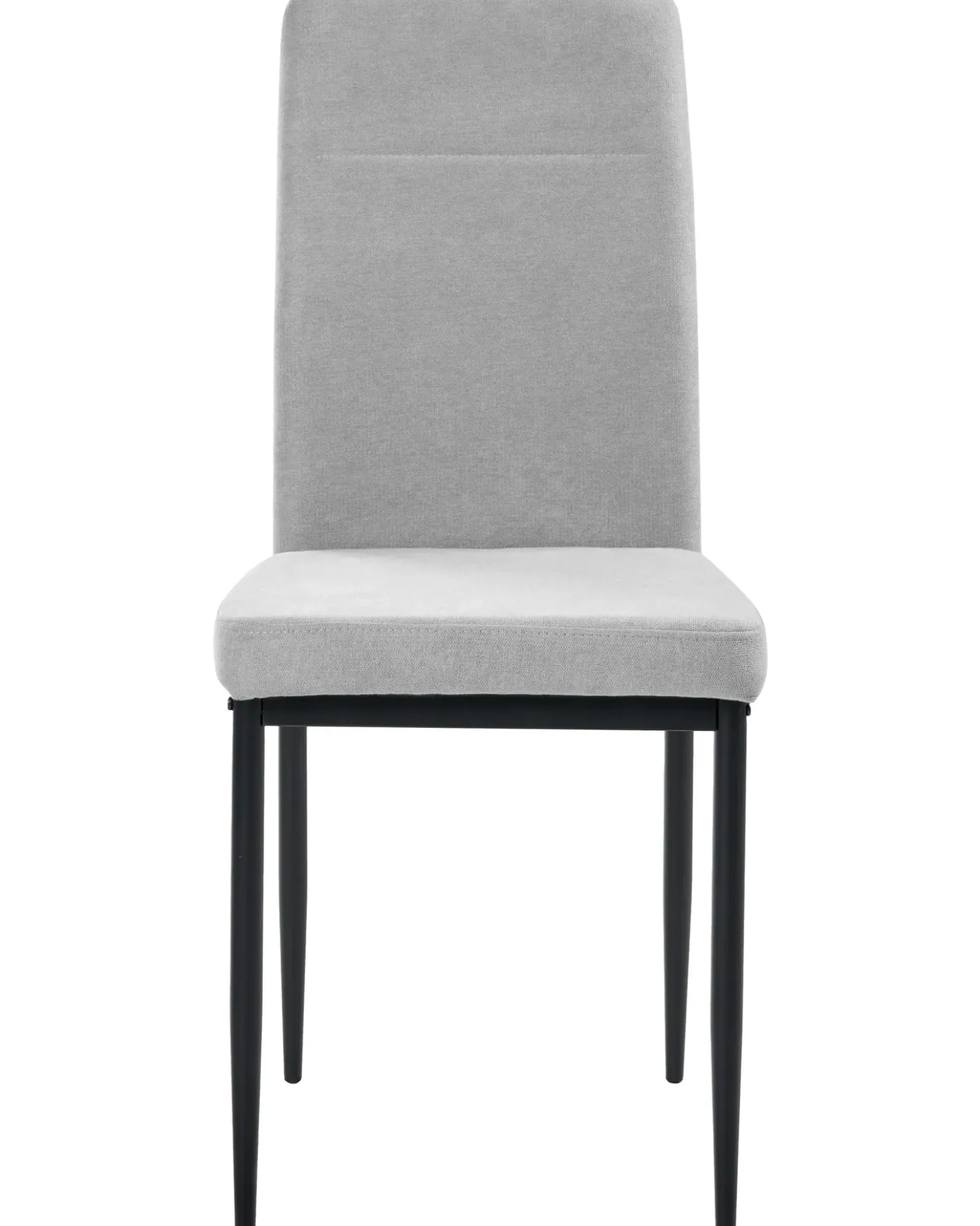 Set di 4 sedie da pranzo RINER Tessuto Grigio