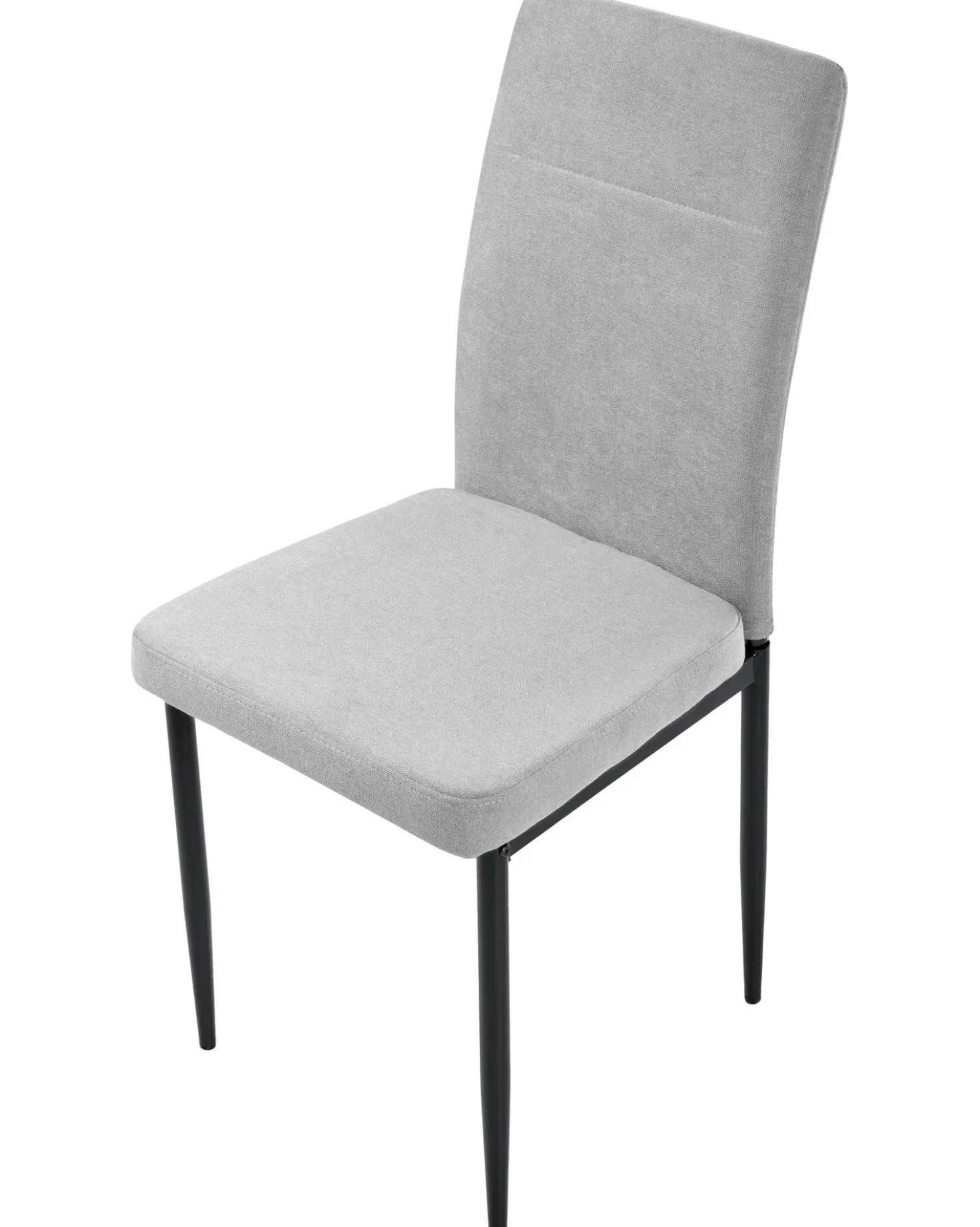 Set di 4 sedie da pranzo RINER Tessuto Grigio