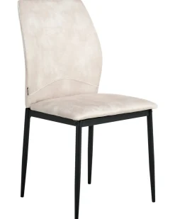 Set di 4 sedie da pranzo ROCHEPORT Tessuto Beige chiaro