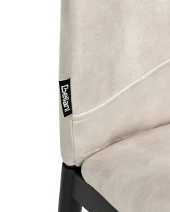 Set di 4 sedie da pranzo ROCHEPORT Tessuto Beige chiaro