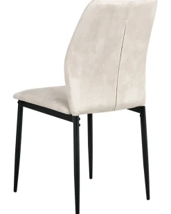 Set di 4 sedie da pranzo ROCHEPORT Tessuto Beige chiaro