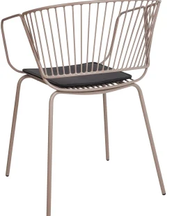 Set di 2 sedie da pranzo RIGBY Metallo Beige