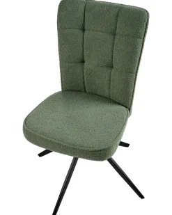 Set di 2 sedie da pranzo RYAN Bouclé Verde chiaro