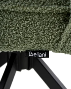 Set di 2 sedie da pranzo RYAN Bouclé Verde chiaro