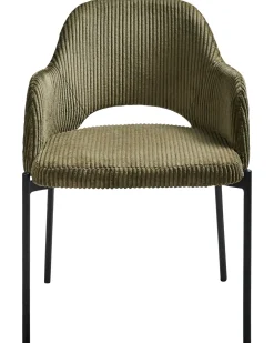 Set di 2 sedie da pranzo RATON Velluto a coste Verde oliva