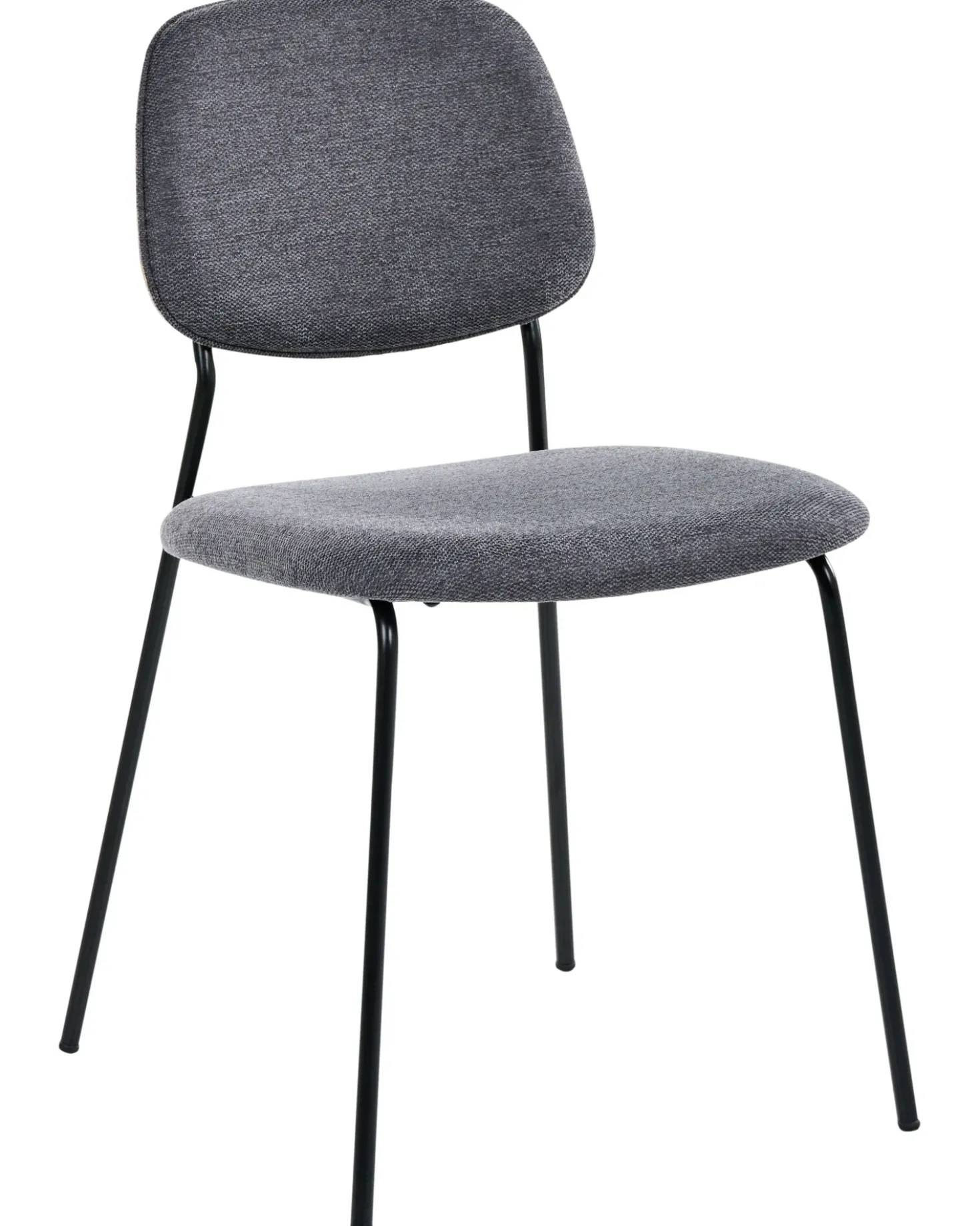 Set di 4 sedie da pranzo RILEY Tessuto Grigio