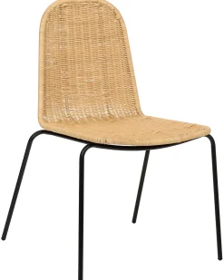 Set di 2 sedie da pranzo ROXTON Rattan Naturale