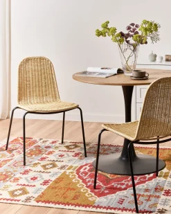 Set di 2 sedie da pranzo ROXTON Rattan Naturale