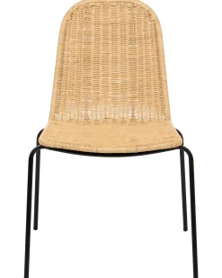 Set di 2 sedie da pranzo ROXTON Rattan Naturale