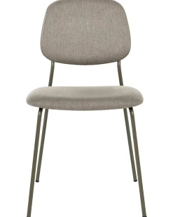 Set di 4 sedie da pranzo RILEY Tessuto Tortora