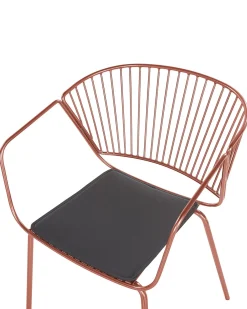 Set di 2 sedie da pranzo RIGBY Metallo Rame