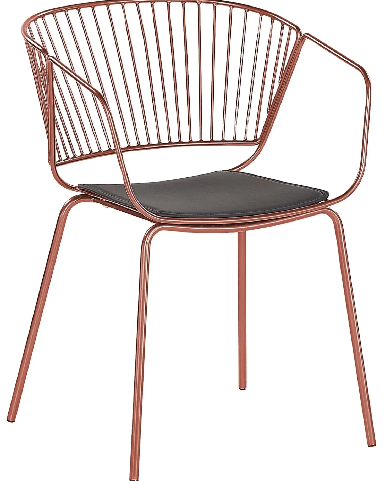 Set di 2 sedie da pranzo RIGBY Metallo Rame