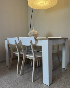 Set di 2 sedie da pranzo SANTOS Bianco