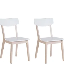Set di 2 sedie da pranzo SANTOS Bianco