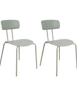 Set di 2 sedie da pranzo SIBLEY Verde chiaro
