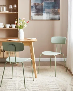 Set di 2 sedie da pranzo SIBLEY Verde chiaro