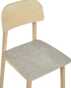 Set di 2 sedie da pranzo SCANDIA Legno Tortora