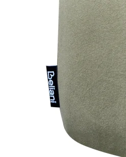 Set di 2 sedie da pranzo SANILAC Velluto Verde oliva