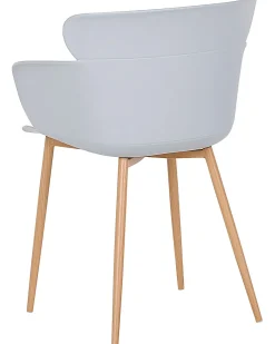 Set di 2 sedie da pranzo SUMKLEY Grigio chiaro