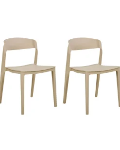Set di 2 sedie da pranzo SOMERS Beige