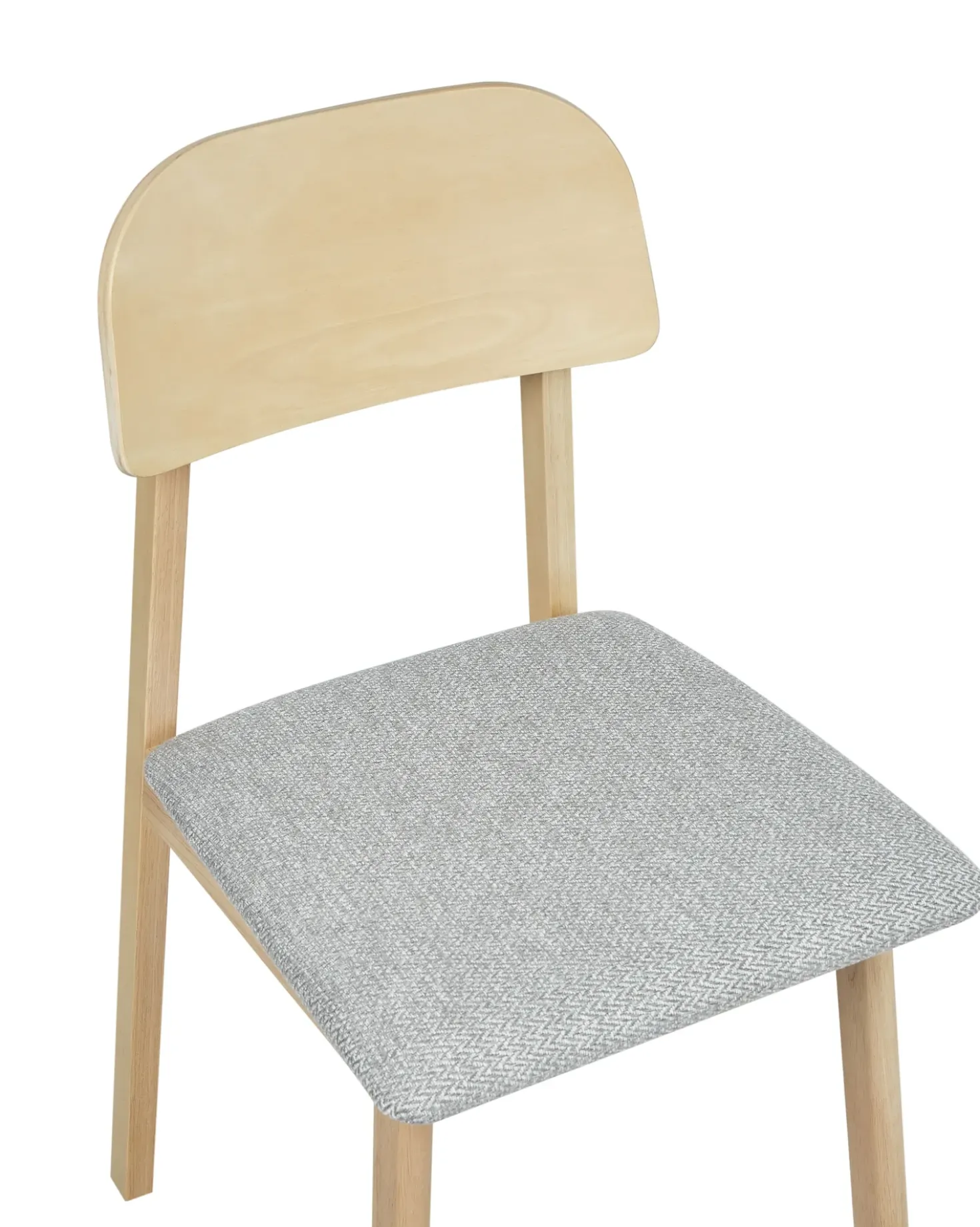 Set di 2 sedie da pranzo SCANDIA Legno Grigio chiaro