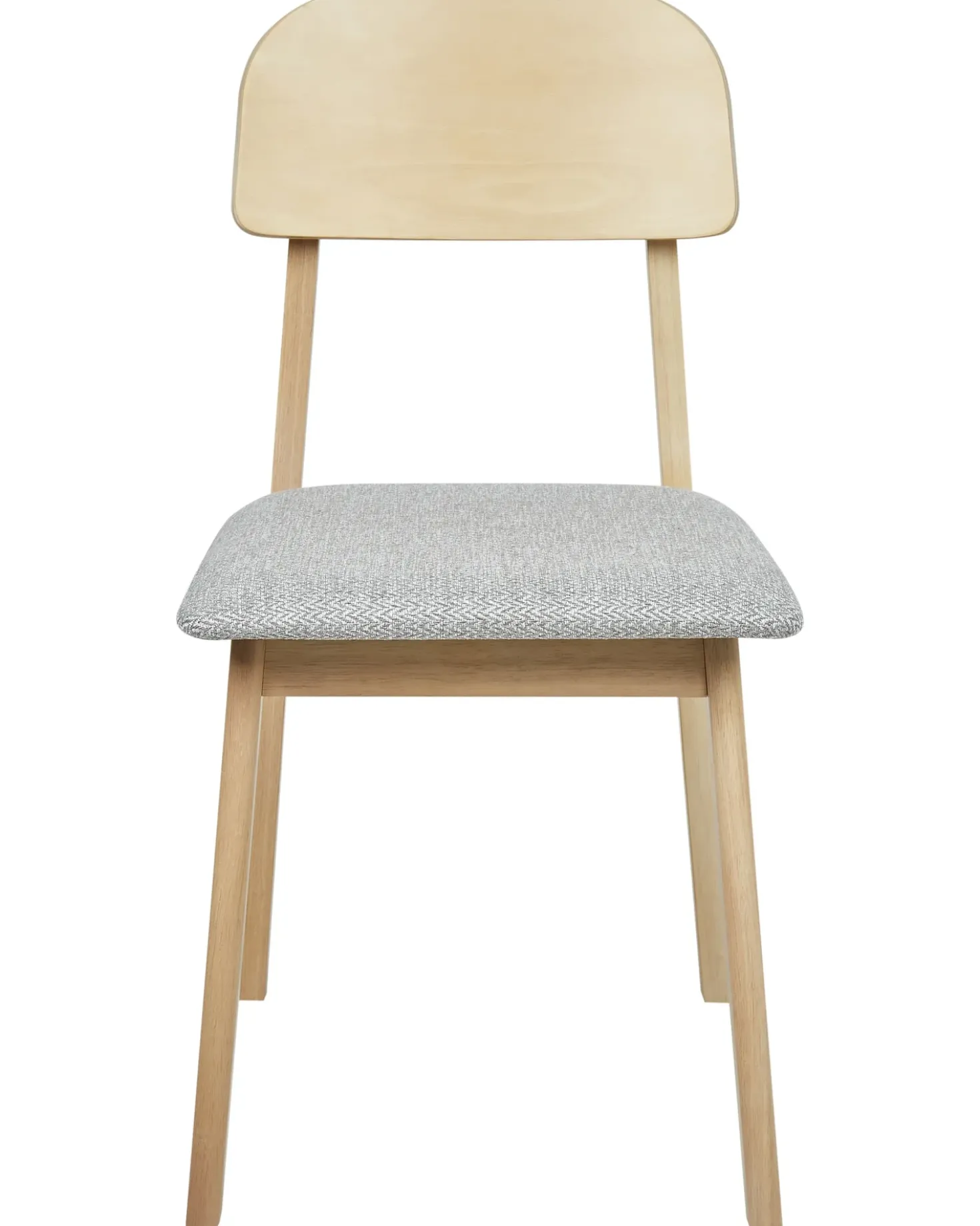 Set di 2 sedie da pranzo SCANDIA Legno Grigio chiaro