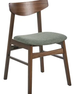Set di 2 sedie da pranzo SMILEY Legno Marrone/Verde