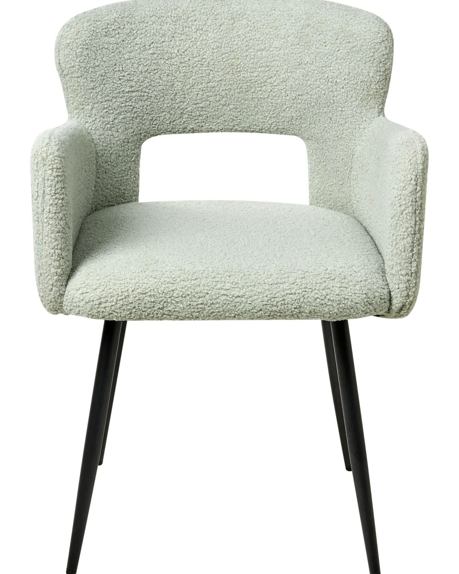 Set di 2 sedie da pranzo SANILAC Bouclé Verde chiaro