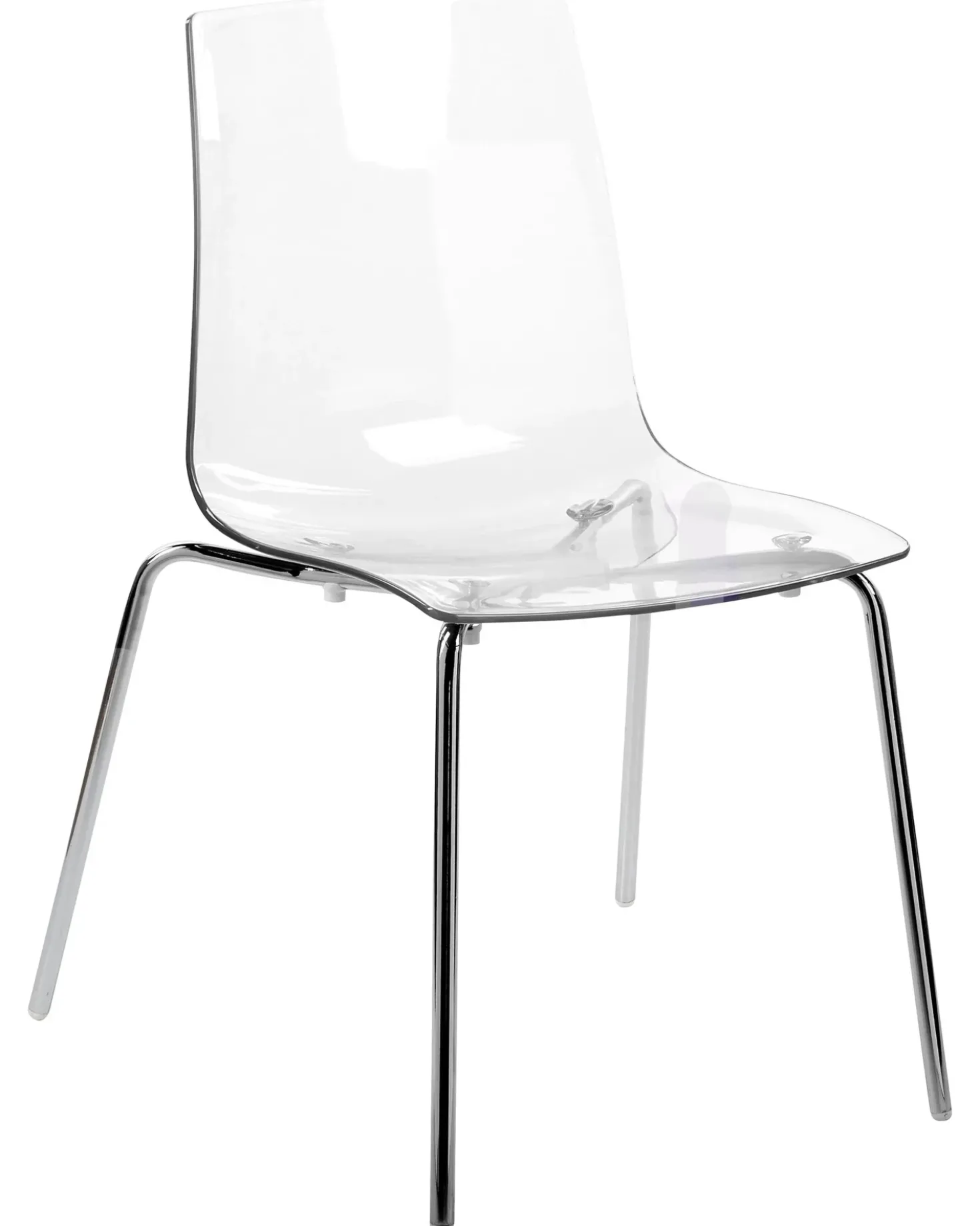 Set di 2 sedie da pranzo SILERTON Trasparente