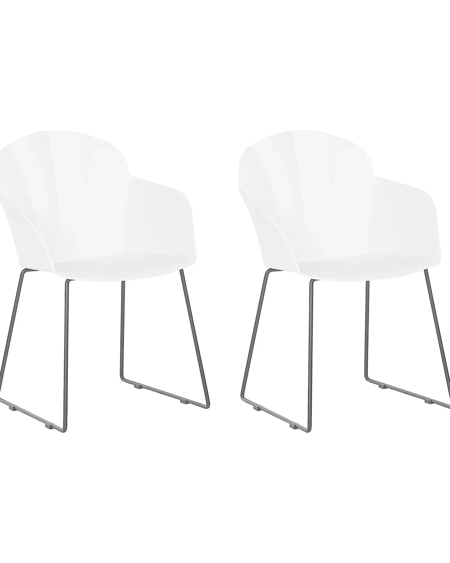 Set di 2 sedie da pranzo SYLVA Bianco