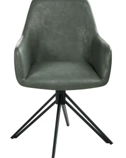 Set di 2 sedie da pranzo SANSARC Pelle sintetica Verde scuro