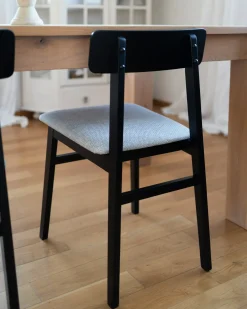 Set di 2 sedie da pranzo STACY Legno Grigio chiaro