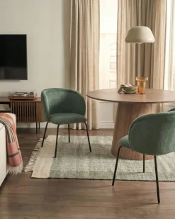 Set di 2 sedie da pranzo SARASOTA Tessuto Verde chiaro